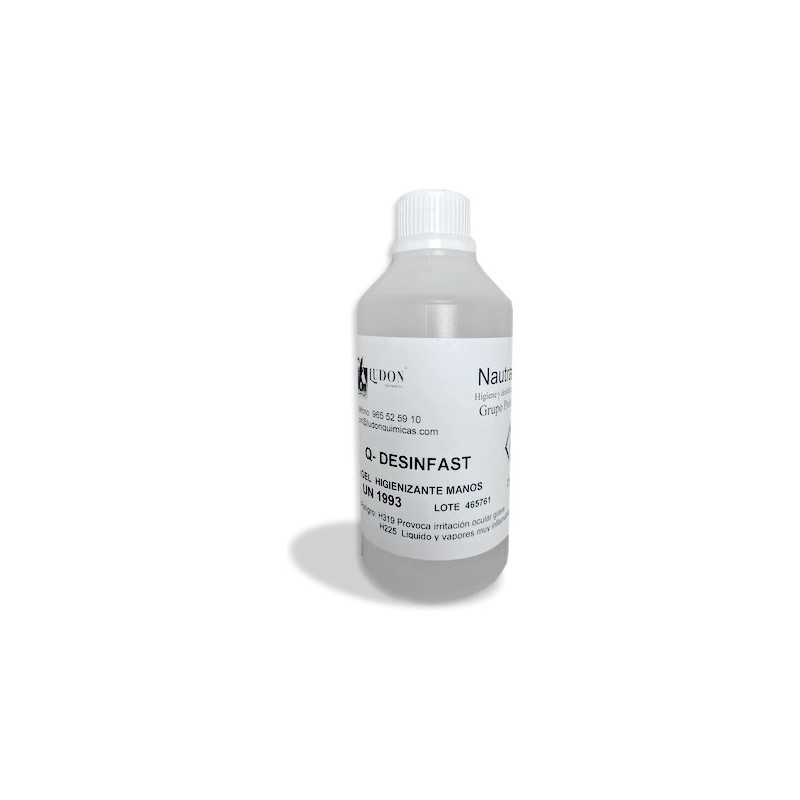 q-desinfast gel hygiénisant hydroalcoolique 250ml de ludon