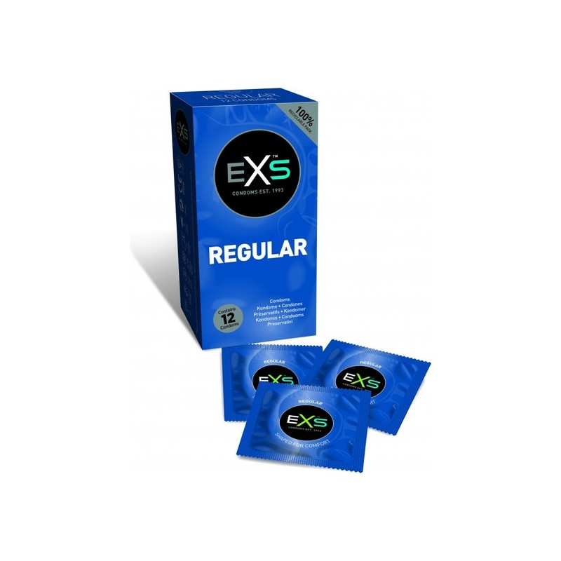 exs regular - préservatifs inolous - pack de 12 de exs condoms