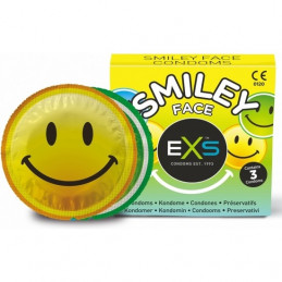 exs - smiley face - pack de 3 de EXS CONDOMS