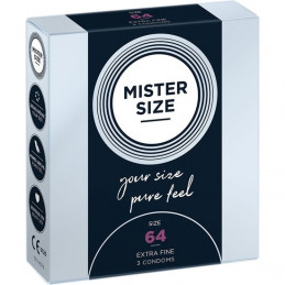 mister size 64 (3 pack) - préservatifs naturels, latex de MISTER SIZE