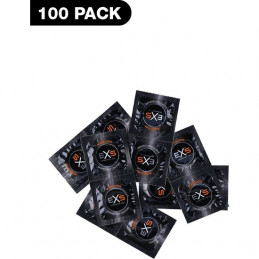 préservatifs en latex noir exs - pack de 100