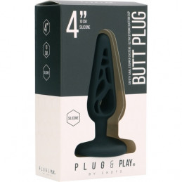 plug anal creux 4-4 pouces noir de shots 