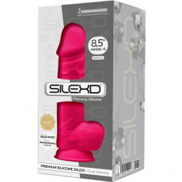 modèle silexd 4 - pénis réaliste 21,8cm - rose de silexd-2