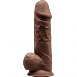 modèle silexd 4 - pénis réaliste 21,8cm - marron de silexd