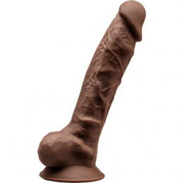 modèle silexd 1 - pénis réaliste 23,7cm - marron de silexd