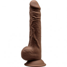 modèle silexd 3 - pénis réaliste 24cm - marron de silexd