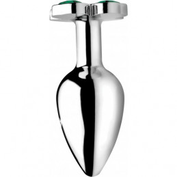 lucky clover gem -plug anal big, silver trebol de xr brands-3