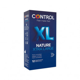 contrôle des préservatifs nature xl 12uds de control