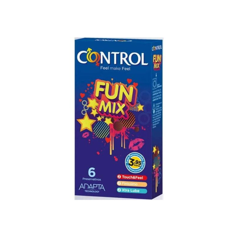 contrôle des préservatifs fun mix 6 unités de control
