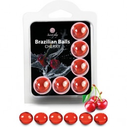 set 6 boules brésiliennes cerise de secret play