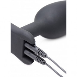 bum shock e-stim - plug anale - noir de xr brands-3