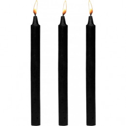 dark drippers fetish drip set de 3 bougies - noir de xr brands