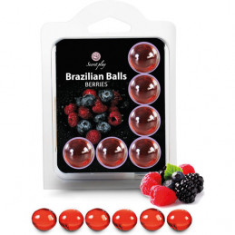 set 6 boules brésiliennes fruits des forêts de secret play