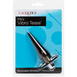 mini vibro tease - plug vibrant gris de calexotics-2