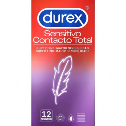 sensible total contact 12 unités de DUREX