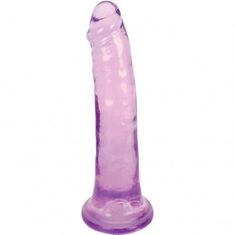 godemichet realiste 20 cm mince ventouse translucide - violet