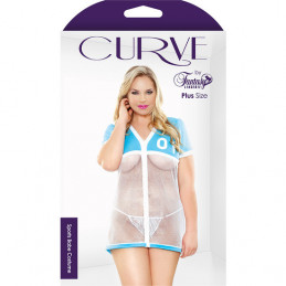 costume sportive blanc/bleu - curve de fantasy lingerie-2