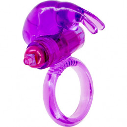 anneau vibrant en silicone lilas de seven creations