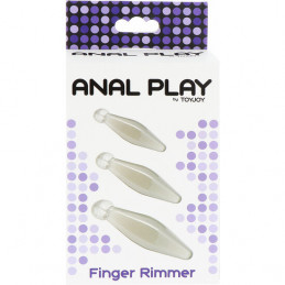set 3 plugs finger transparents  de toyjoy-3