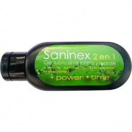 gel lubrifiant et massage base eau 120 ml de saninex
