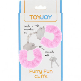 furry fun menottes velour rose de toyjoy-2