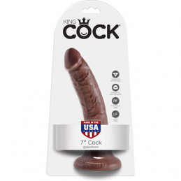 gode realiste 18cm brun - king cock de pipedream-2