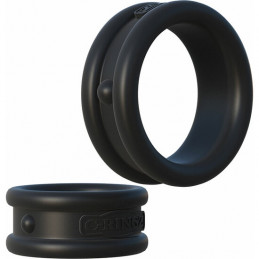 set 2 cockrings silicone max noirs de pipedream