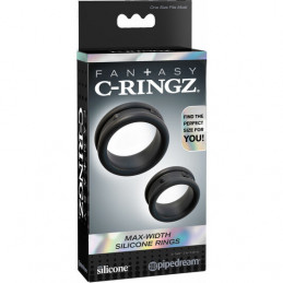 set 2 cockrings silicone max noirs de pipedream-2