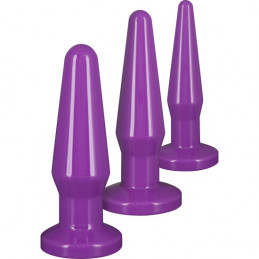 best buddies set 3 plugs anals violets de toyjoy