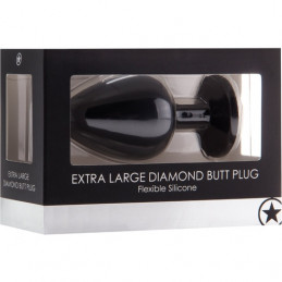 plug silicone noir pierre blanc diamant - large de shots-3