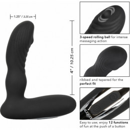 plug anal sans fil noir - pinpoint de calexotics-9