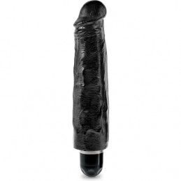 gode realiste stiffy vibrant 17cm noir - king cock de pipedream