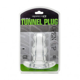 plug double tunnel moyen - transparent de perfect fit-2