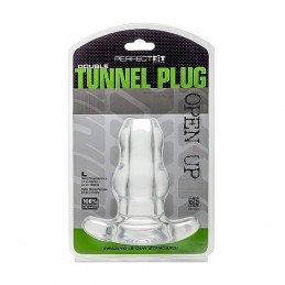 plug double tunnel grand - transparent de perfect fit-2