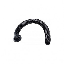 tuyau spiral - godemichet 50cm noir de xr brands-4