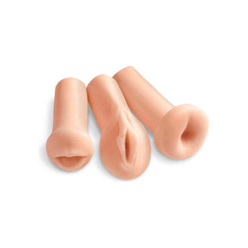 les 3 trous - kit de 3 masturbateurs realistes de pipedream