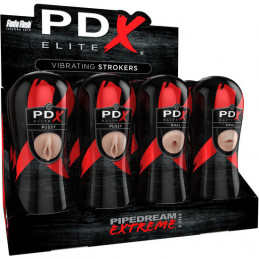 display pdx elite presentoire 12uds mastubateurs vibrants assortis de pipedream