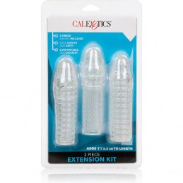 kit d'extension 3 pénis - transparent de calexotics-2