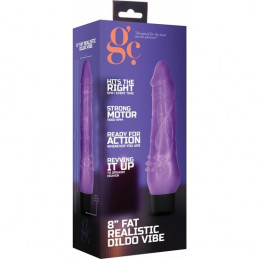 gc pénis vibrant réaliste réaliste 20cm - violet de shots-2