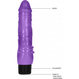 gc pénis vibrant réaliste réaliste 20cm - violet de shots-4