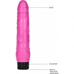 gc réaliste pénis vibrant slim 20cm - rose de shots toys-4