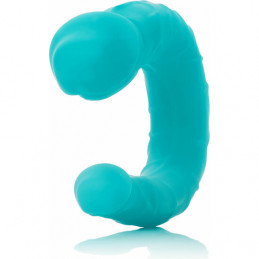 double pénis en silicone - turquoise de calexotics-7