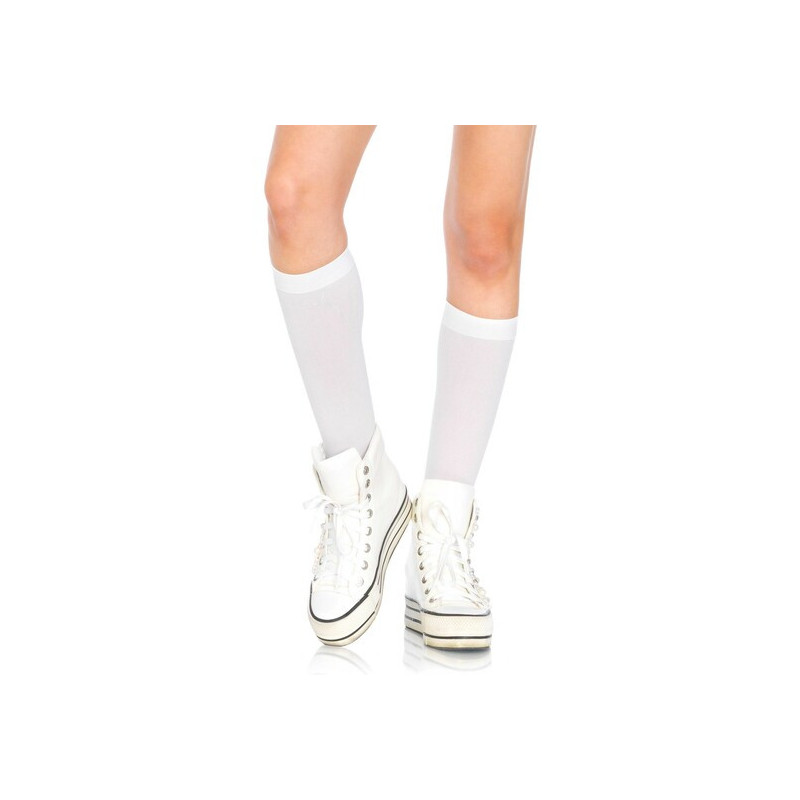 chaussettes leg avenue en nylon blanc de leg avenue