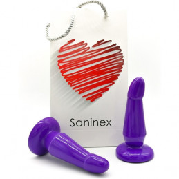 saninex devotion - plug & gode avec base ventouse - violet de saninex