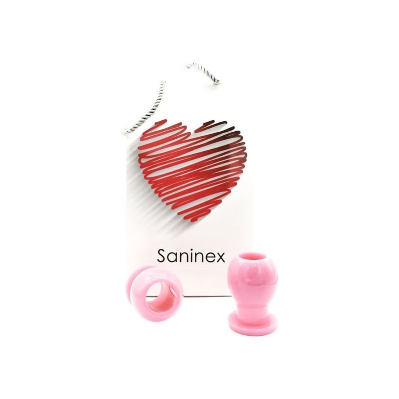 saninex liaison - plug orgasmique tunnel rose de saninex