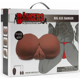 masturbateur réaliste big ass banger avec vibromasseur - marron de bangers-2