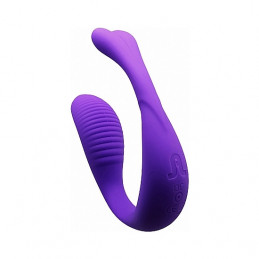 mini vibromasseur mains libres romeo avec télécommande - violet de adrien lastic-3