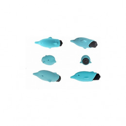 vibromasseur de poche en silicone dauphin - bleu de adrien lastic-3