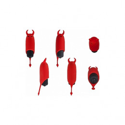 vibromasseur silicone pocket devil - rouge de adrien lastic-3